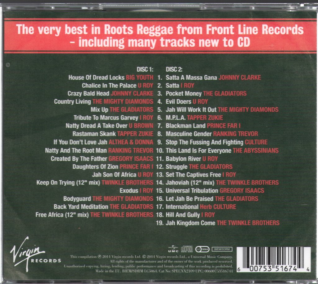Various Artists - Virgin Front Line Presents Roots - Double Cd