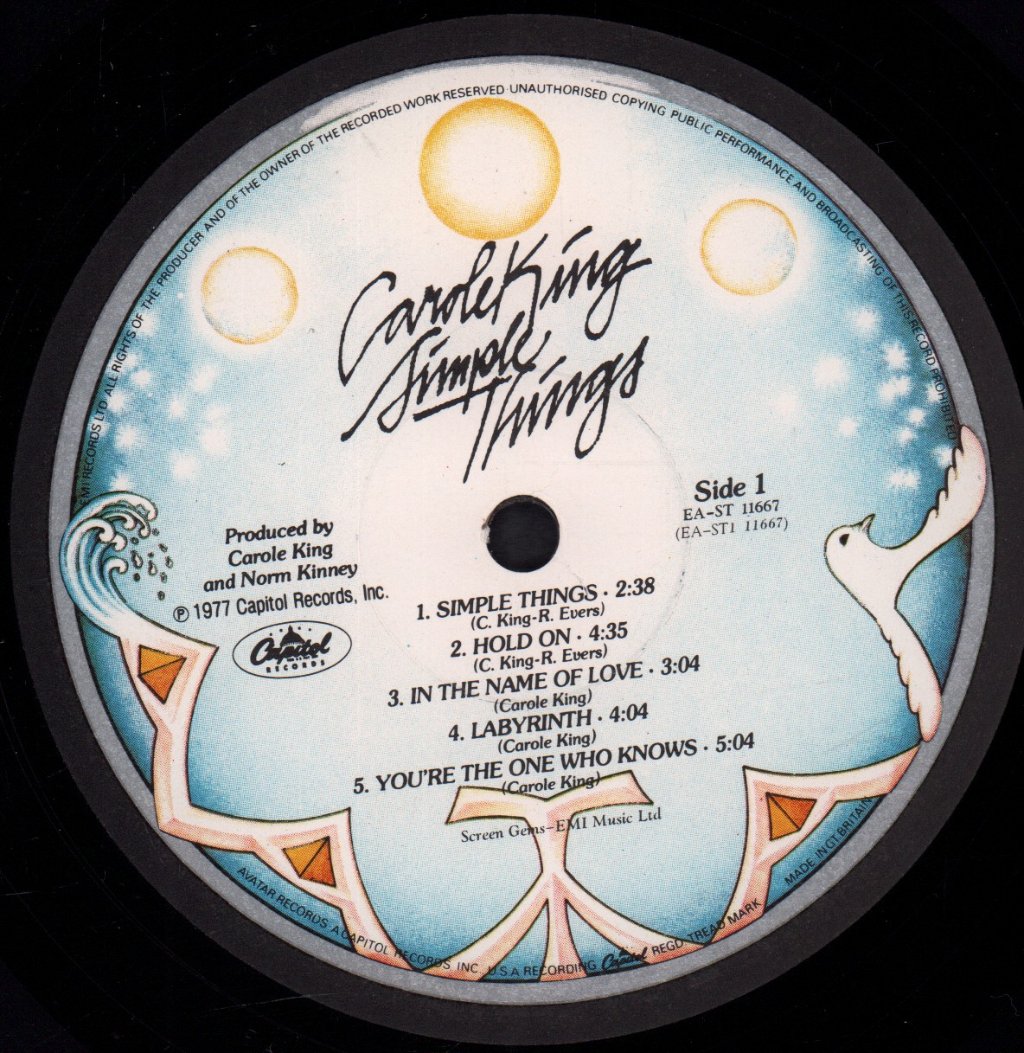 Carole King - Simple Things - Lp