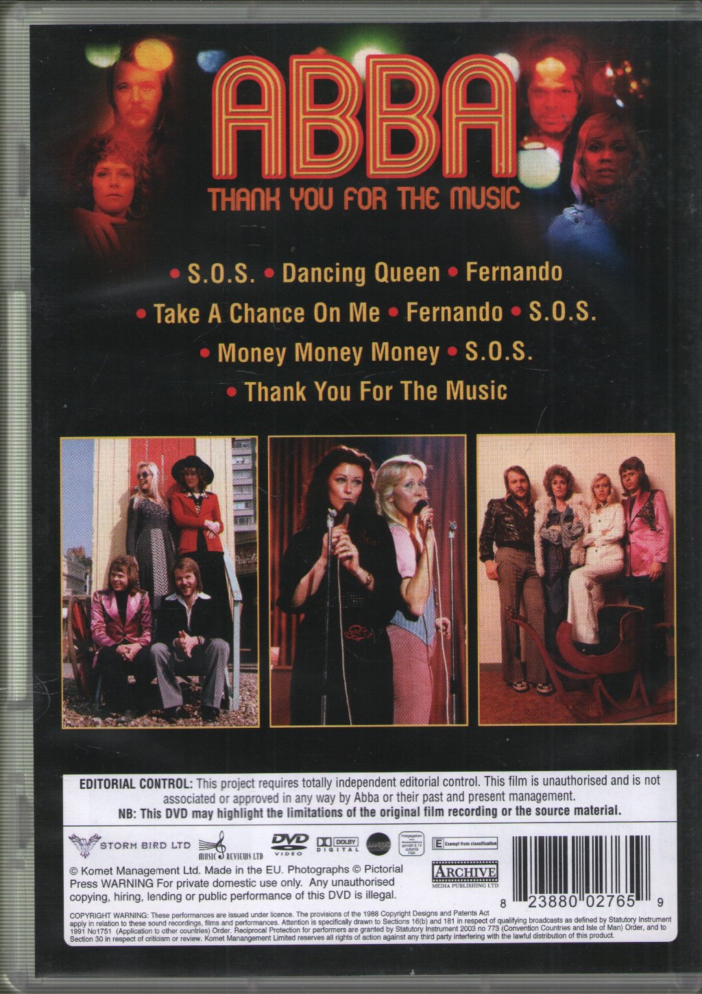 ABBA - Thank You For The Music - Dvd