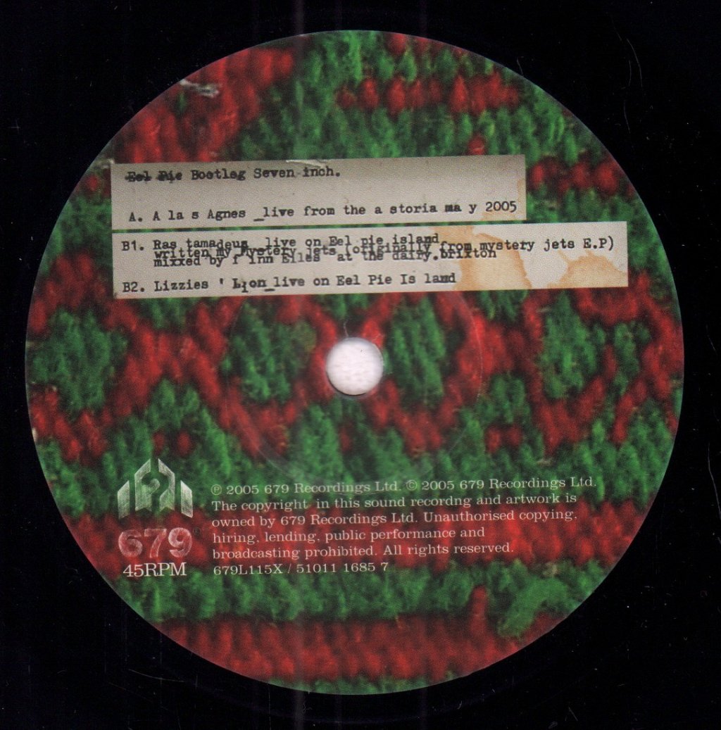 Mystery Jets - Eel Pie Bootleg - 7 Inch