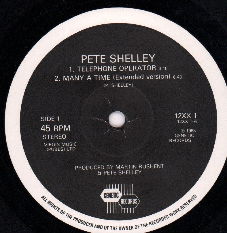 Pete Shelley - Telephone Operator - 12 Inch