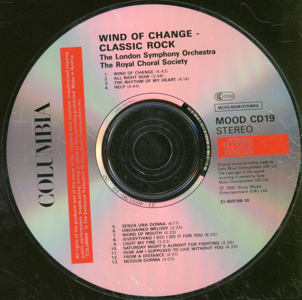 London Symphony Orchestra - Wind Of Change Classic Rock - Cd