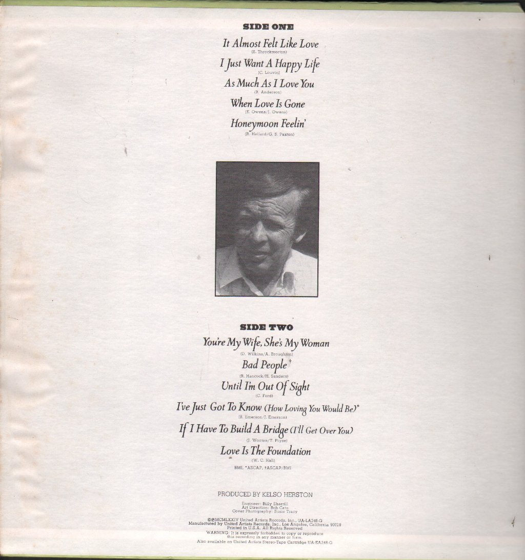 Charlie Louvin - It Almost Felt Like Love - Lp