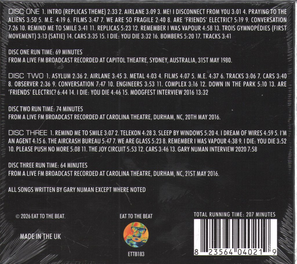 Gary Numan - Transmission Impossible (Legendary Radio Broadcasts) - Cd Set