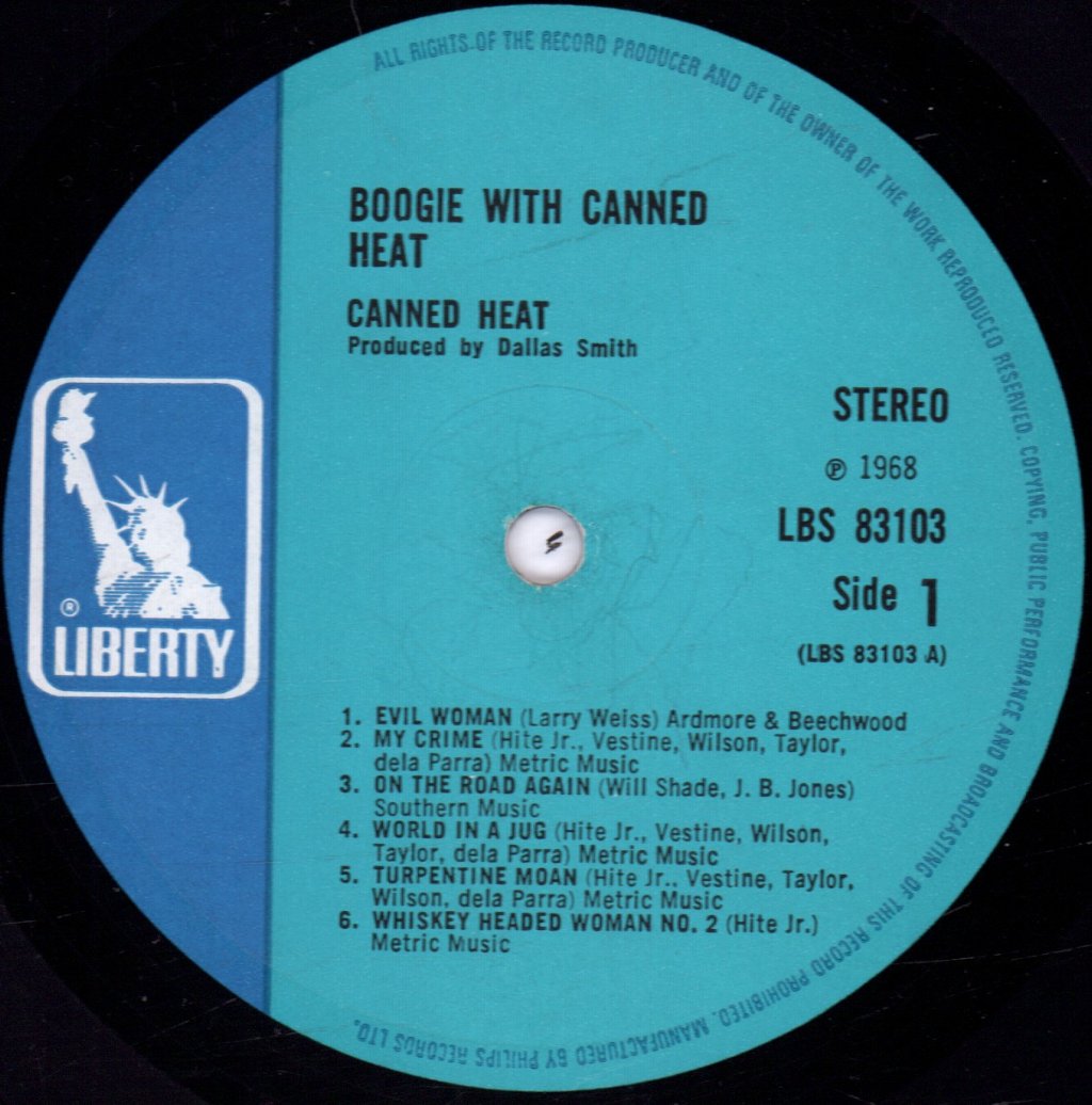 Canned Heat - Boogie With - Lp