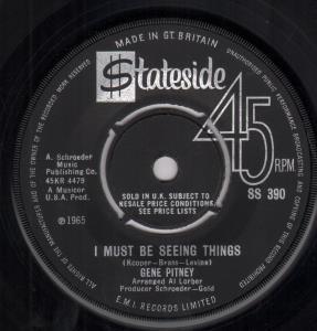 Gene Pitney - I Must Be Seeing Things - 7 Inch