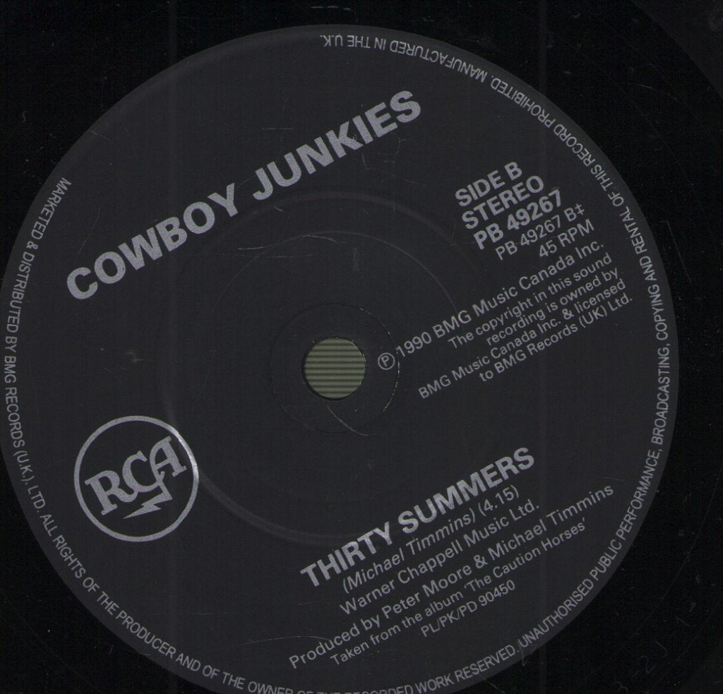 Cowboy Junkies - Cause Cheap Is How I Feel - 7 Inch