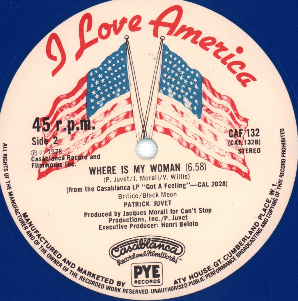 Patrick Juvet - I Love America - 12 Inch