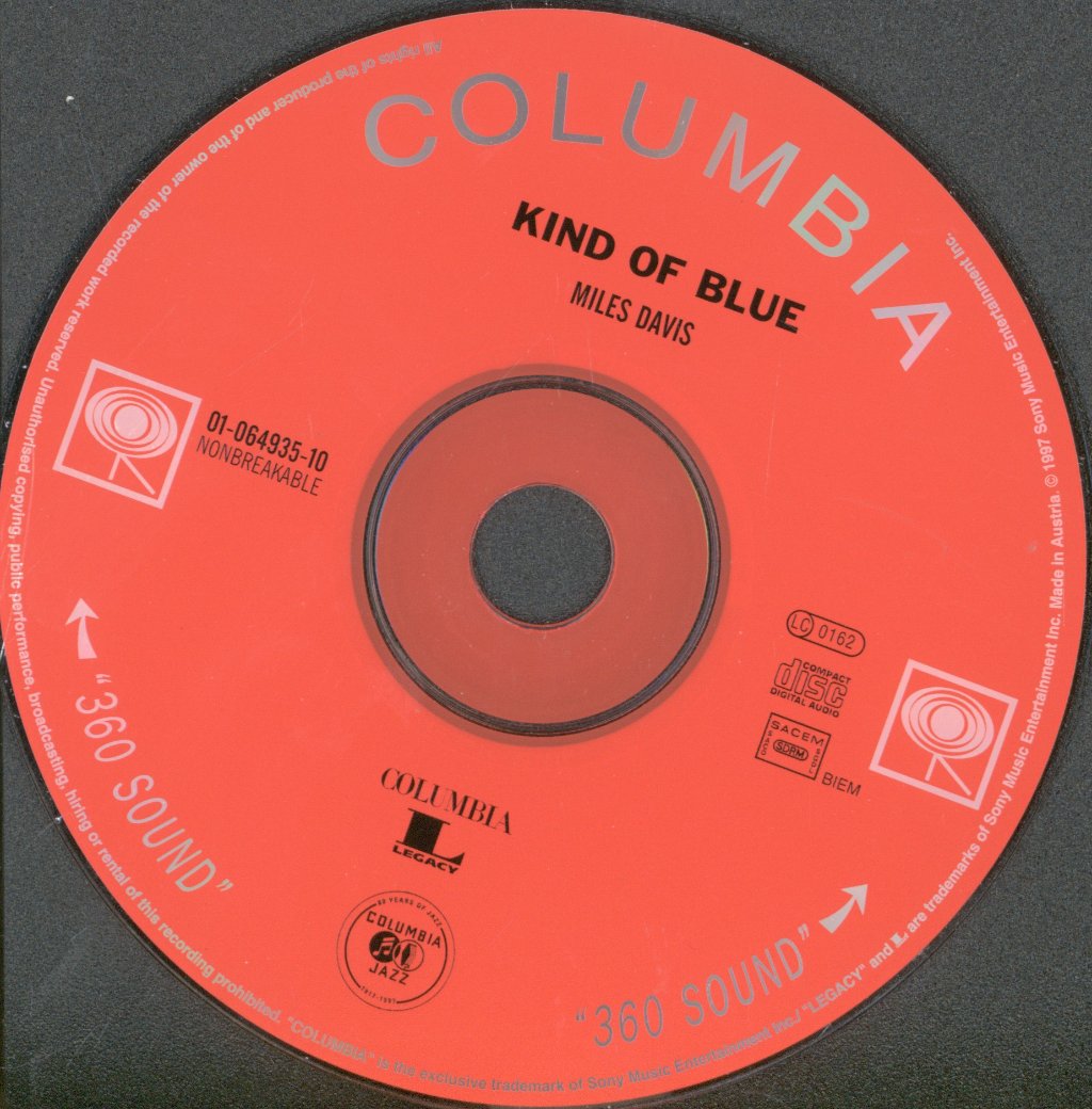 Miles Davis - Kind Of Blue - Cd