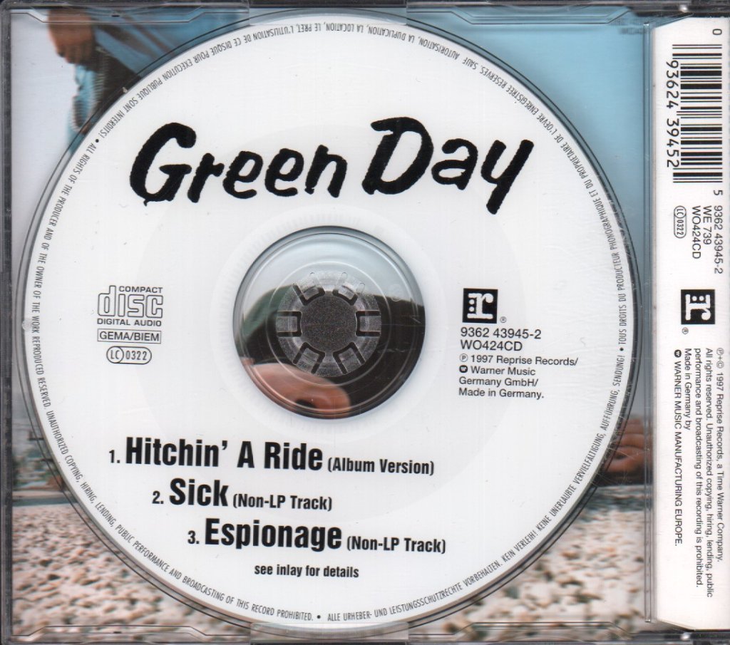 Green Day - Hitchin' A Ride - Cd