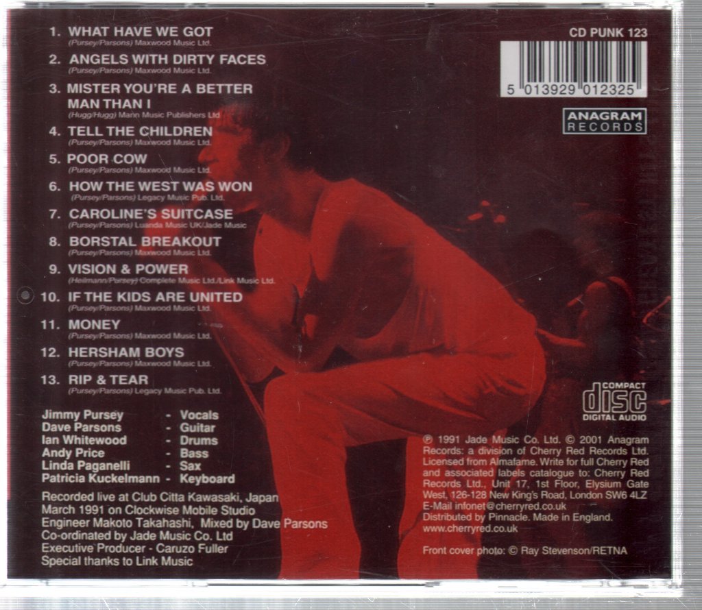 Sham 69 - Greatest Hits Live - Cd
