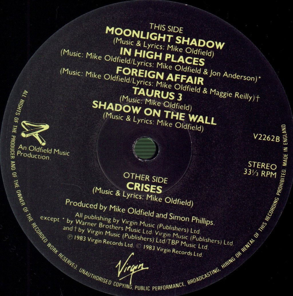 Mike Oldfield - Crises - Lp