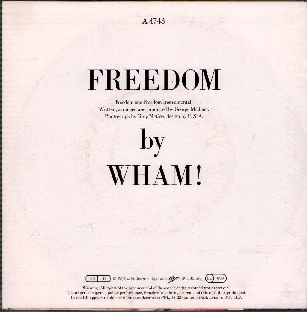 Wham - Freedom - 7 Inch