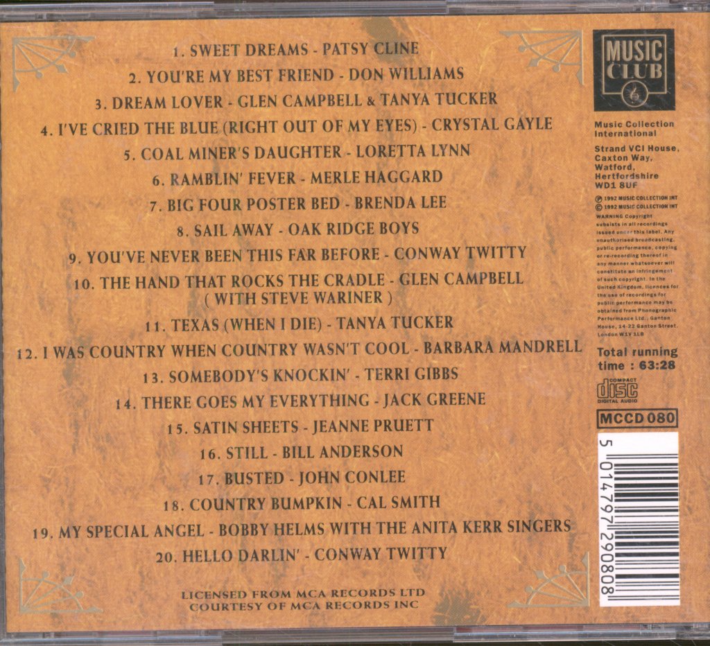 Various Artists - Country Gold - Cd