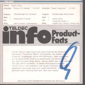 Dave Kelly - Return To Sender - 7 Inch