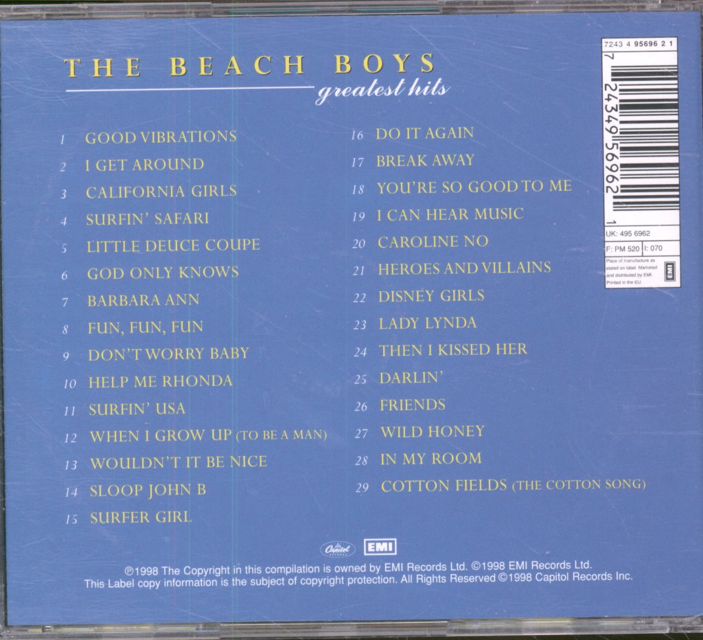 Beach Boys - Greatest Hits - Cd