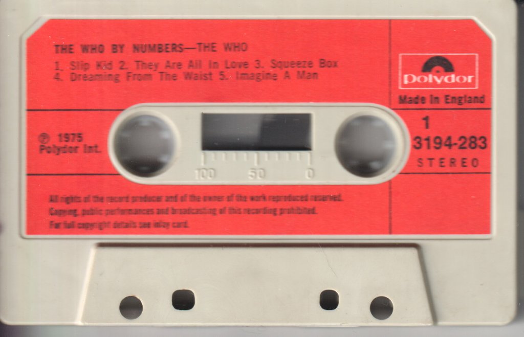 Who - Who By Numbers - Cassette
