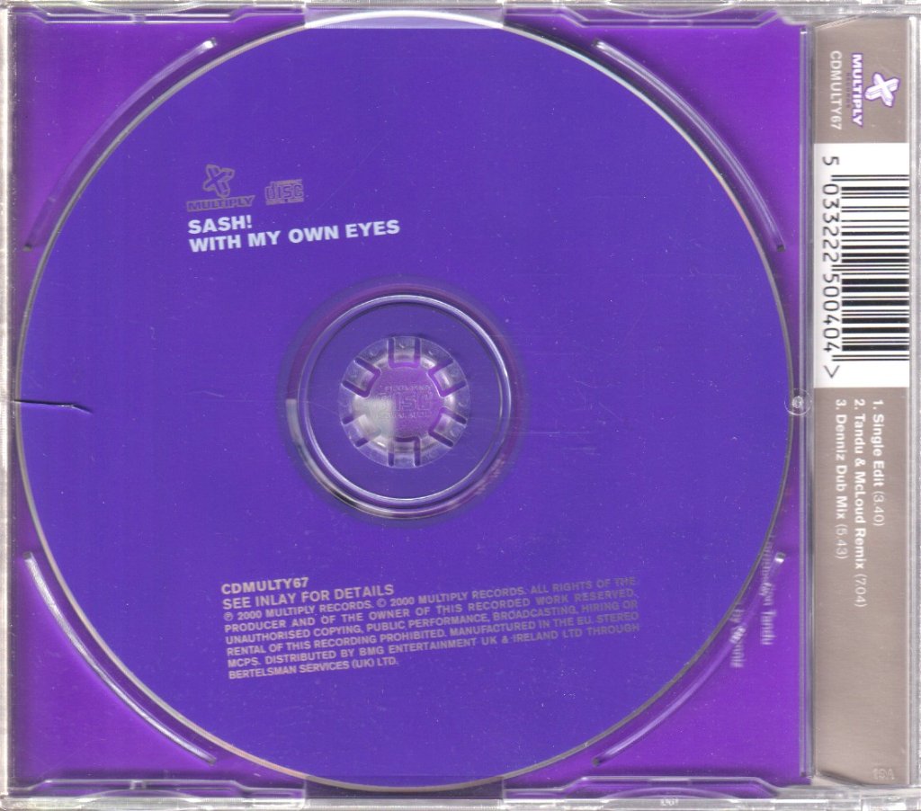 Sash - With My Own Eyes - Cd