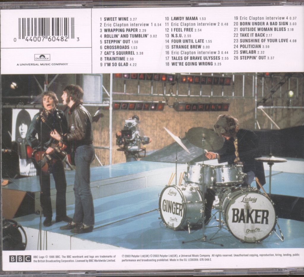 Cream - BBC Sessions - Cd