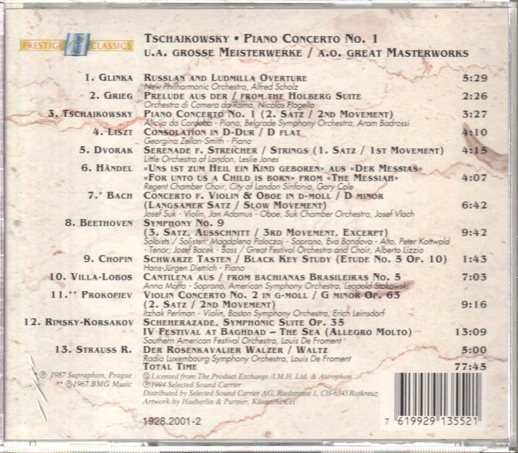 Various Artists - 13 Great Masterworks - Cd