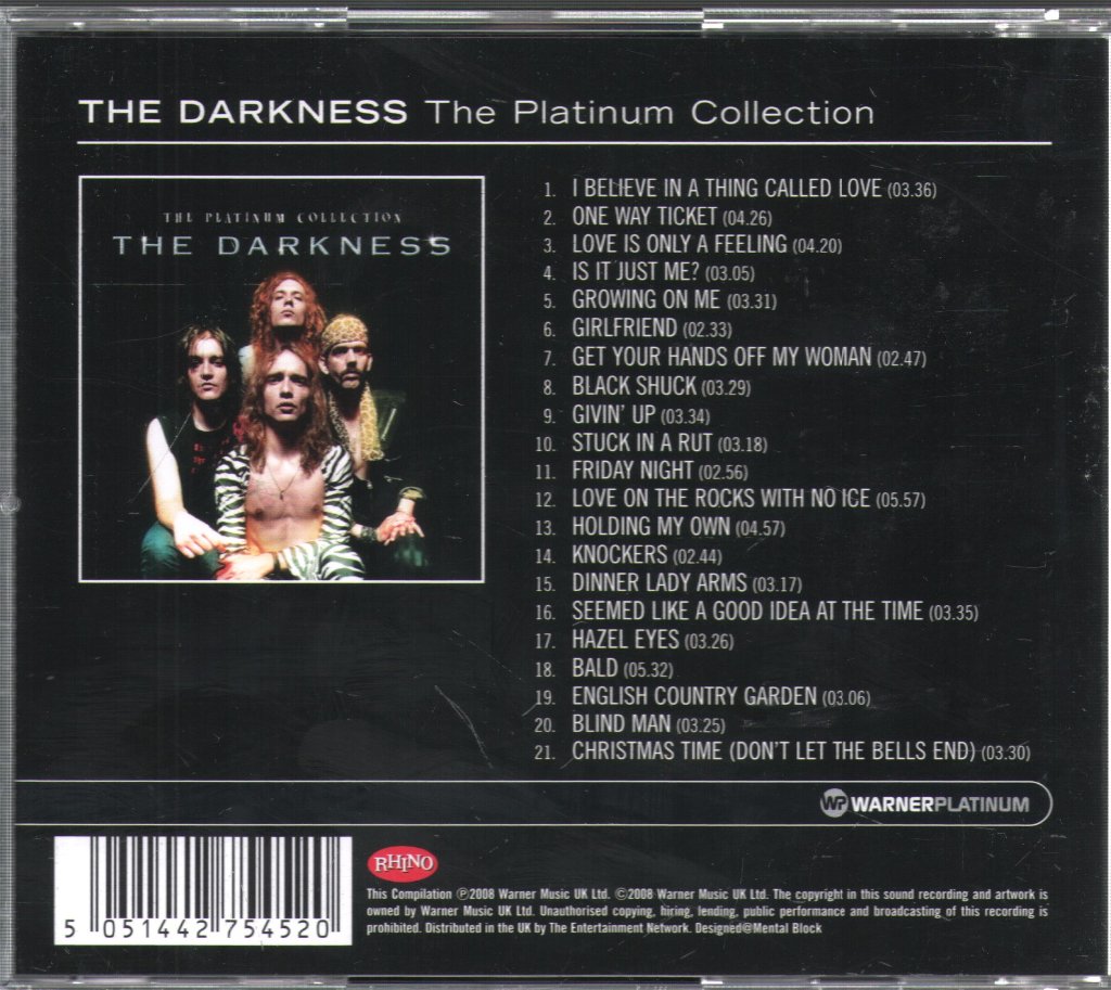 Darkness - Platinum Collection - Cd
