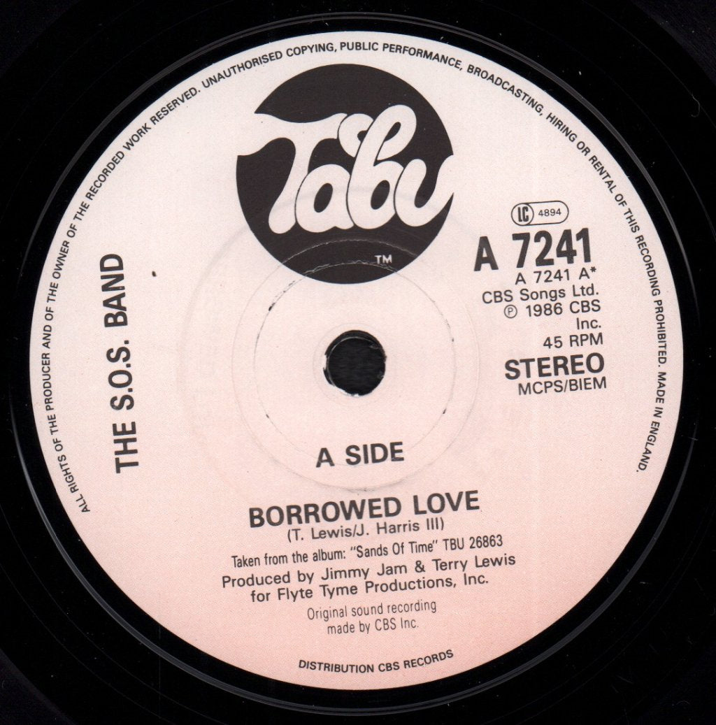 S.O.S. Band - Borrowed Love - 7 Inch