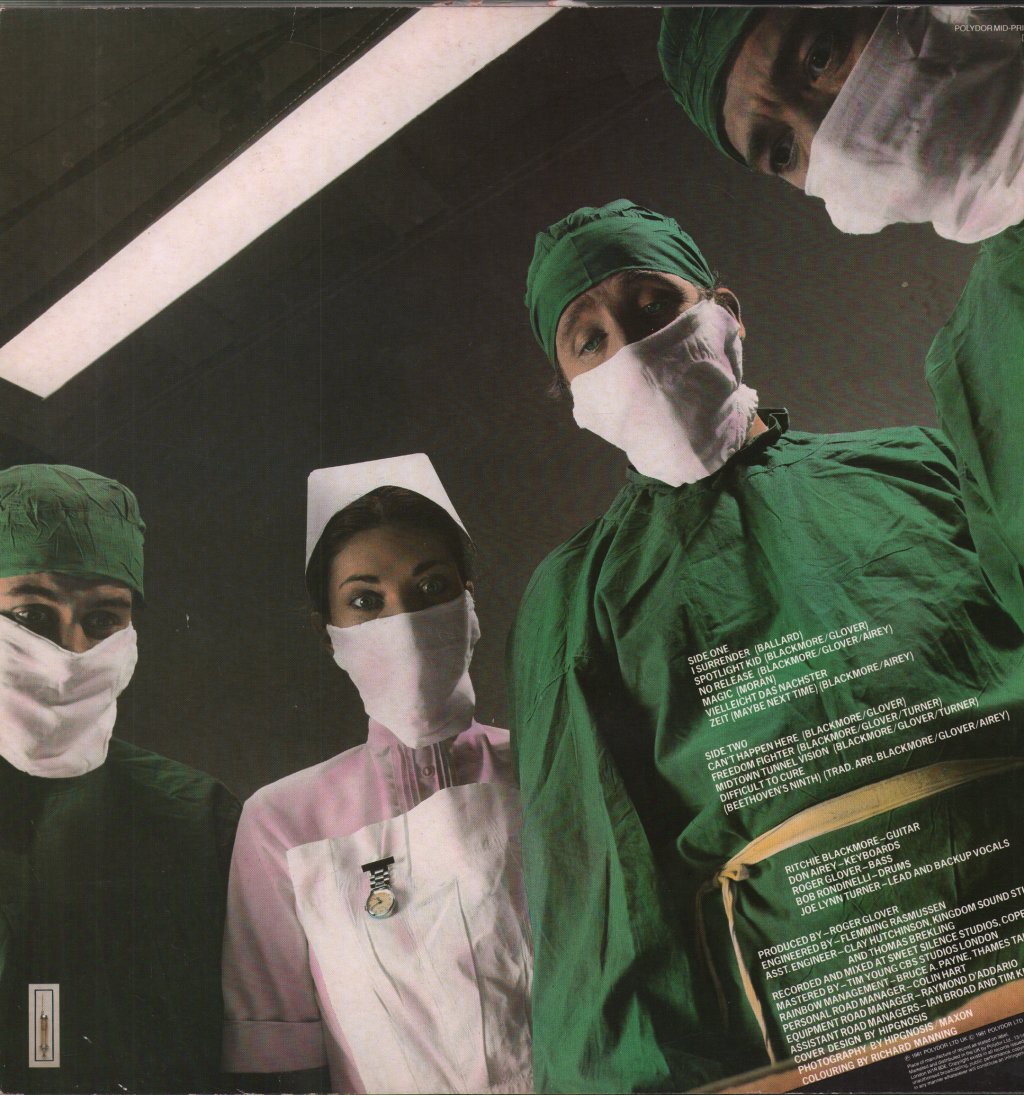 Rainbow (Rock/Metal Group) - Difficult To Cure - Lp