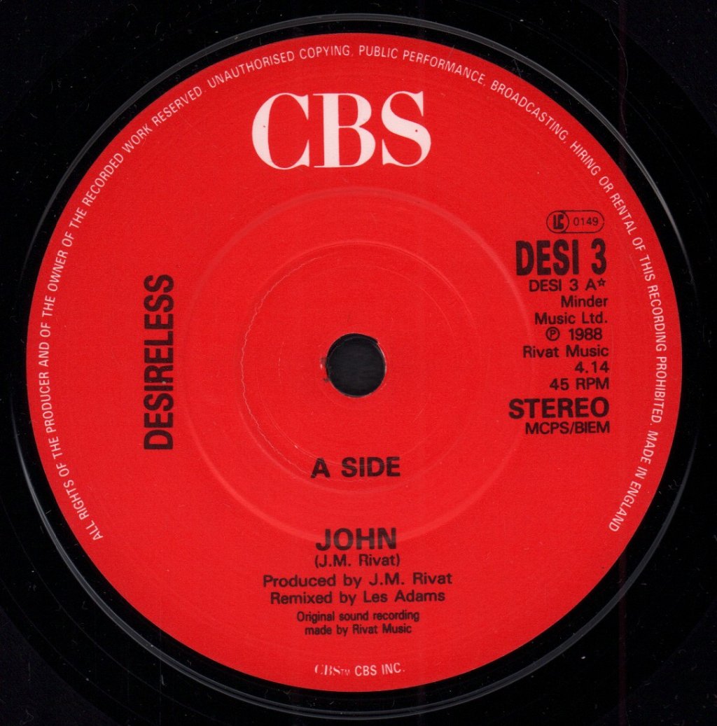 Desireless - John - 7 Inch