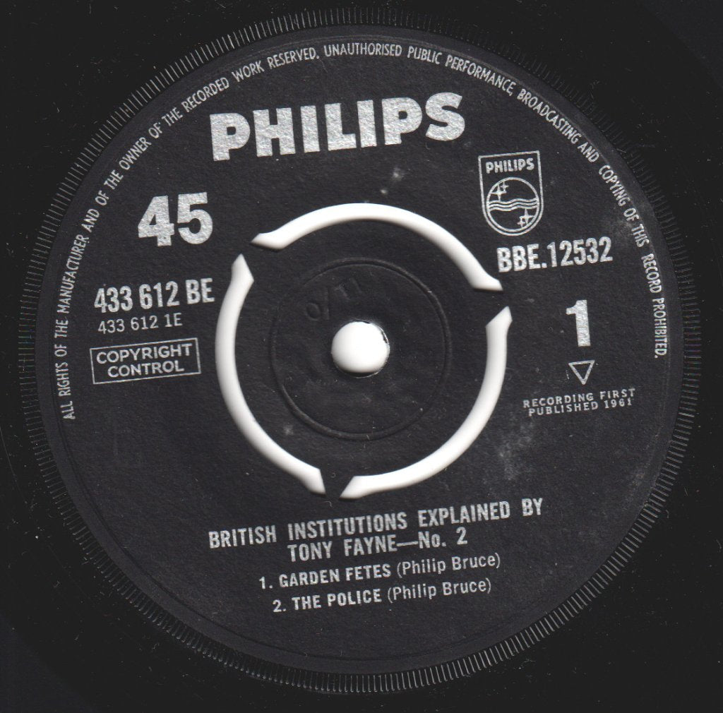 Tony Fayne - British Institutions Explained By Tony Fayne - No.2 - 7 Inch