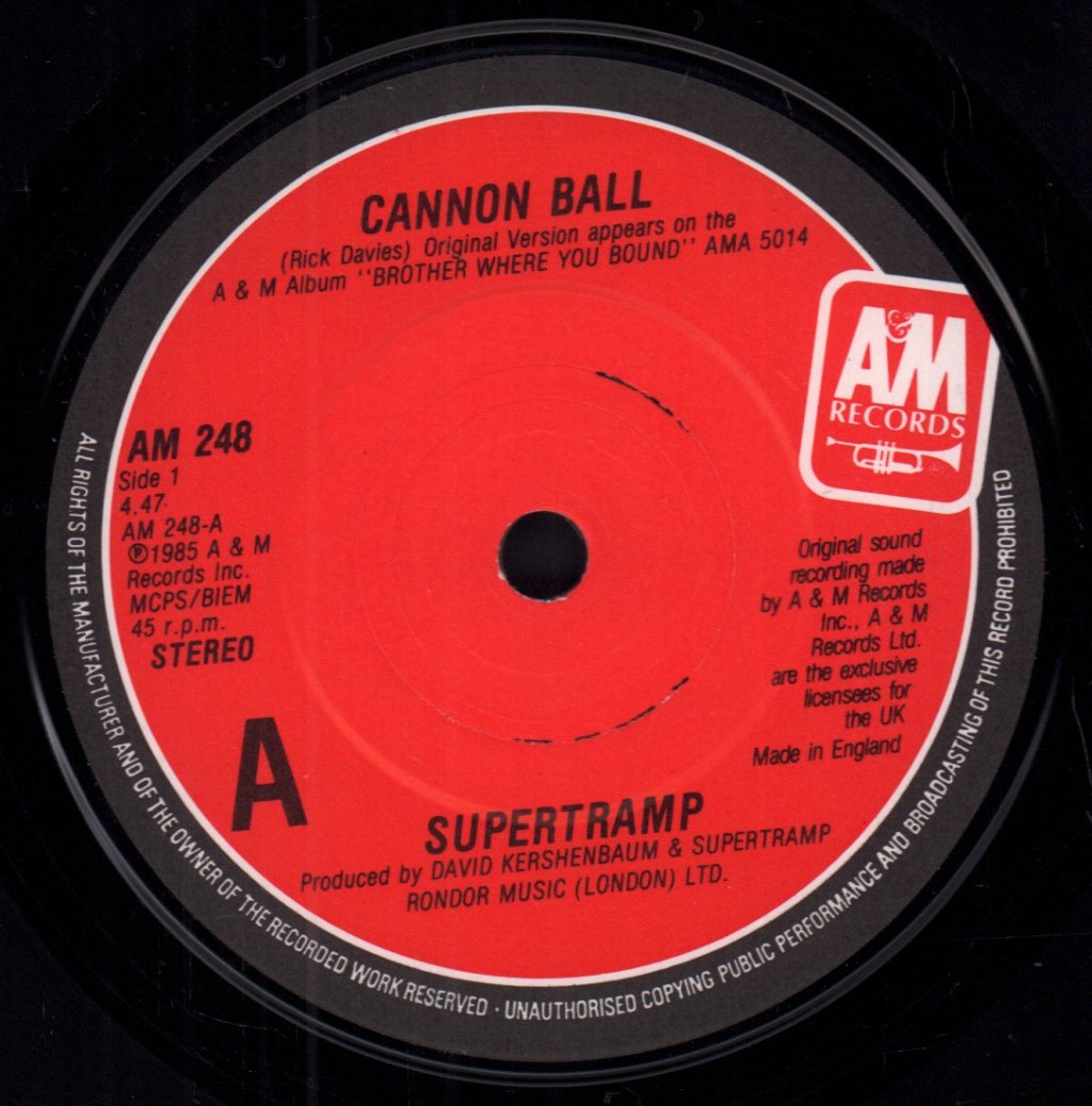 Supertramp - Cannonball - 7 Inch