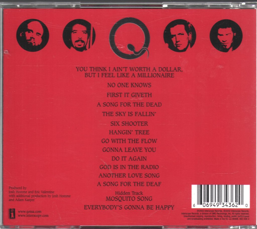 Queens Of The Stone Age - Songs For The Deaf - Cd