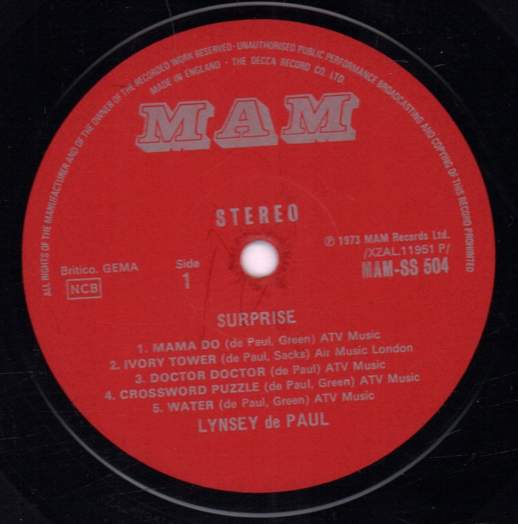 Lynsey De Paul - Surprise - Lp
