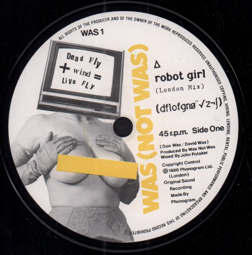 Was Not Was - Robot Girl - 7 Inch