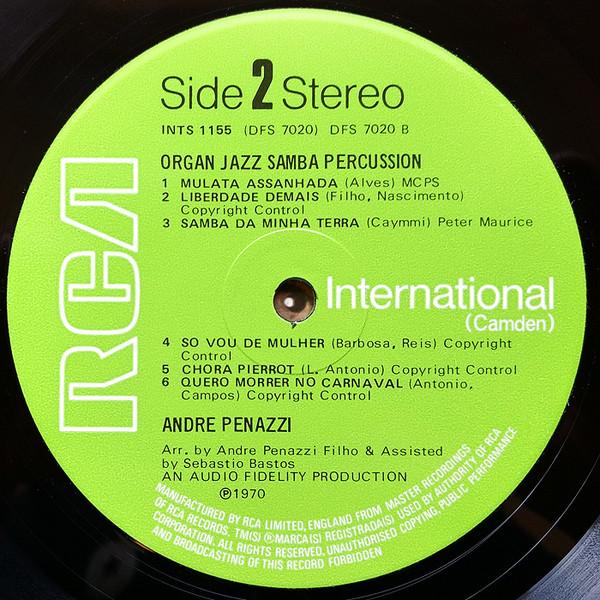 andre penazzi - Organ Jazz Samba Percussion - Lp