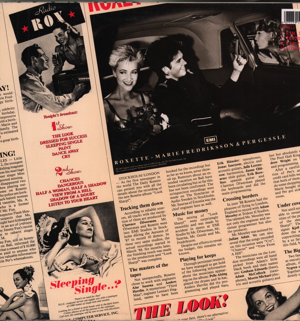 Roxette - Look Sharp! - Lp