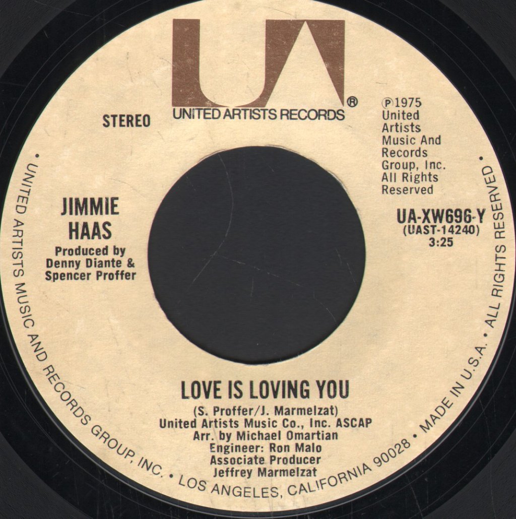 Jim Haas - I Don't Believe In Miracles - 7 Inch