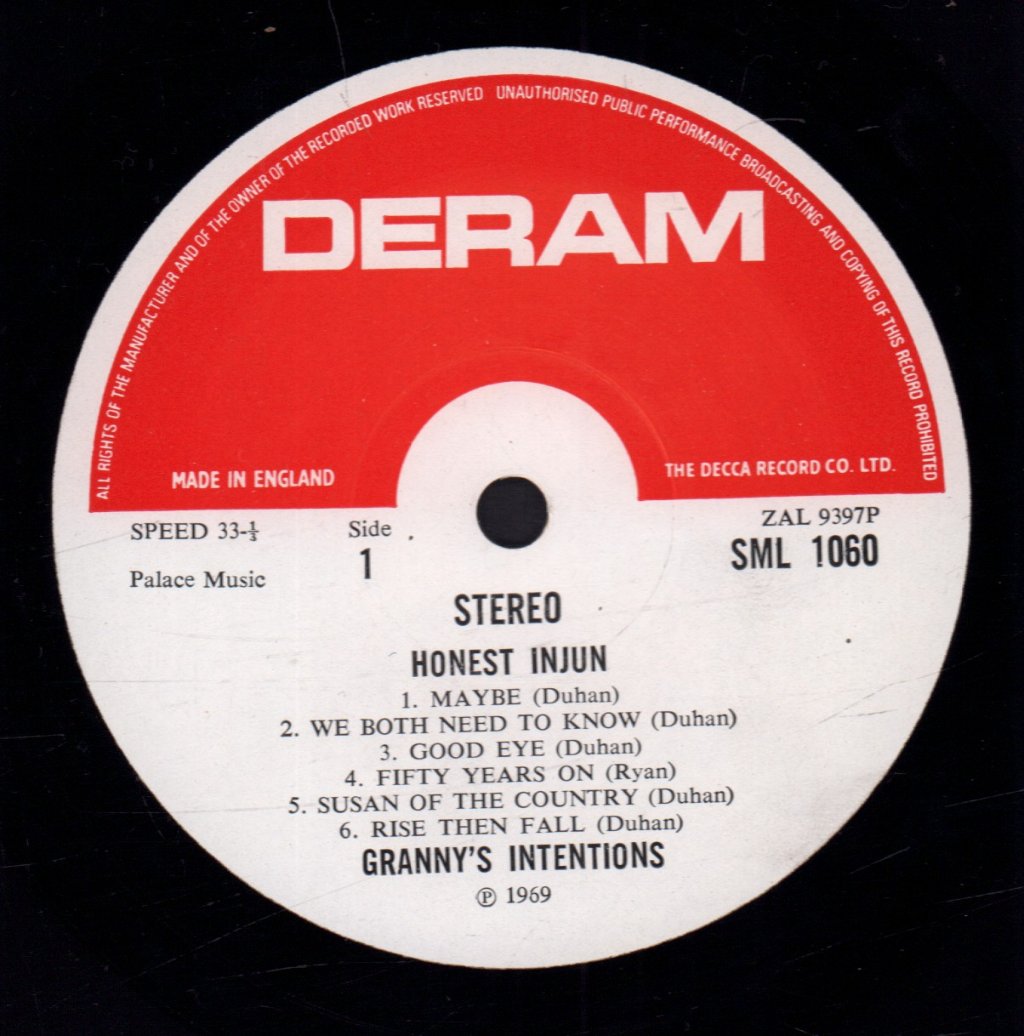 Granny's Intentions - Honest Injun - Lp