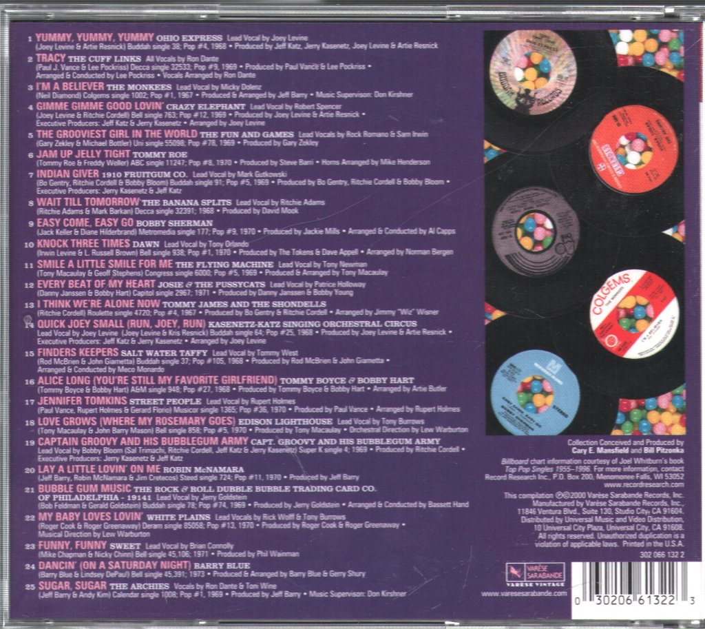 Various Artists - 25 All-Time Greatest Bubblegum Hits - The Ultimate Collection - Cd