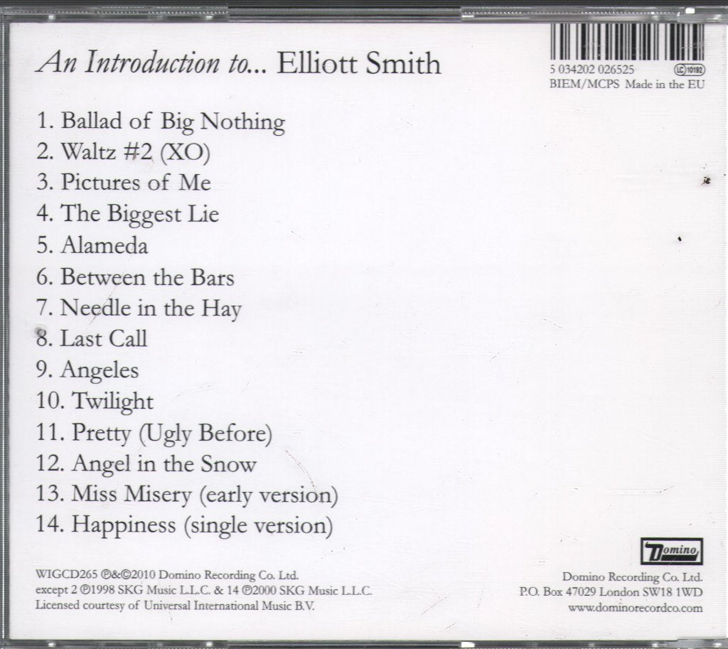 Elliott Smith - An Introduction To... - Cd