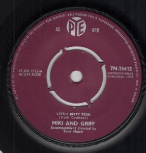 Miki And Griff - Little Bitty Tear - 7 Inch