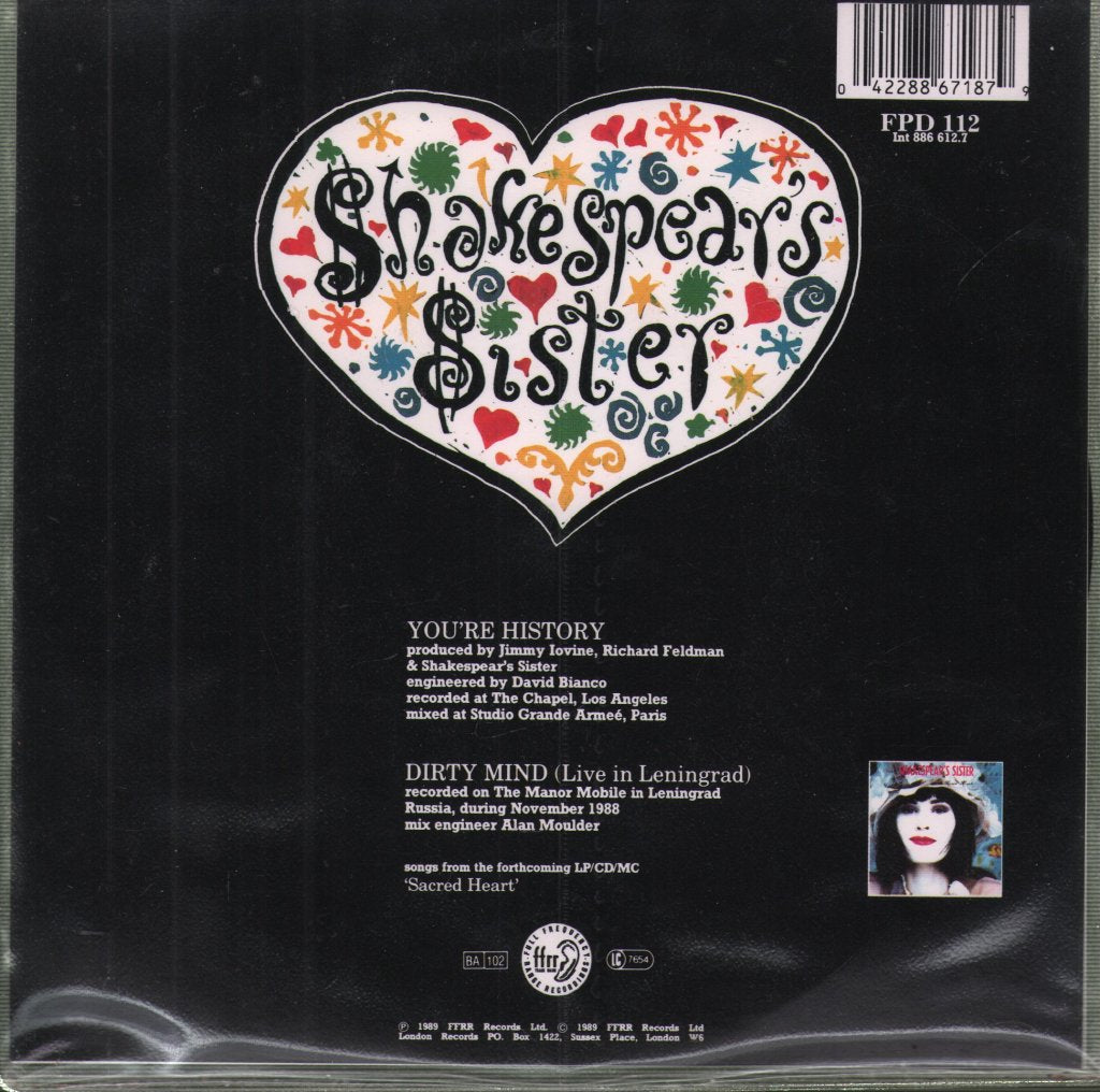 Shakespears Sister - You're History - 7 Inch