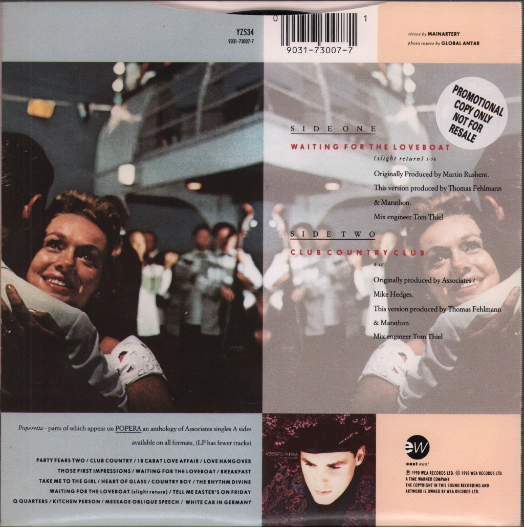 Associates - Poperetta EP - 7 Inch