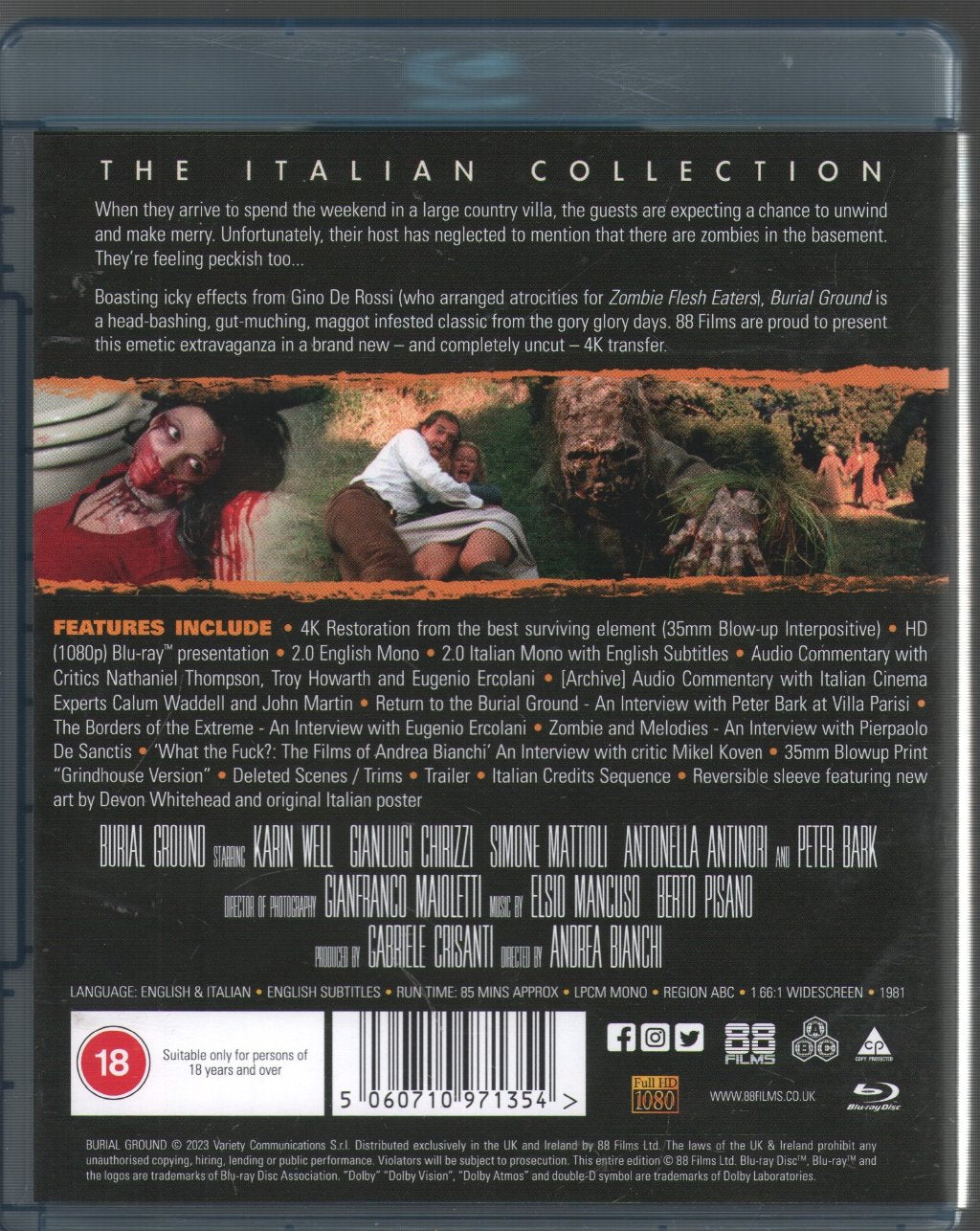 88 Films - Burial Ground - Blu-Ray