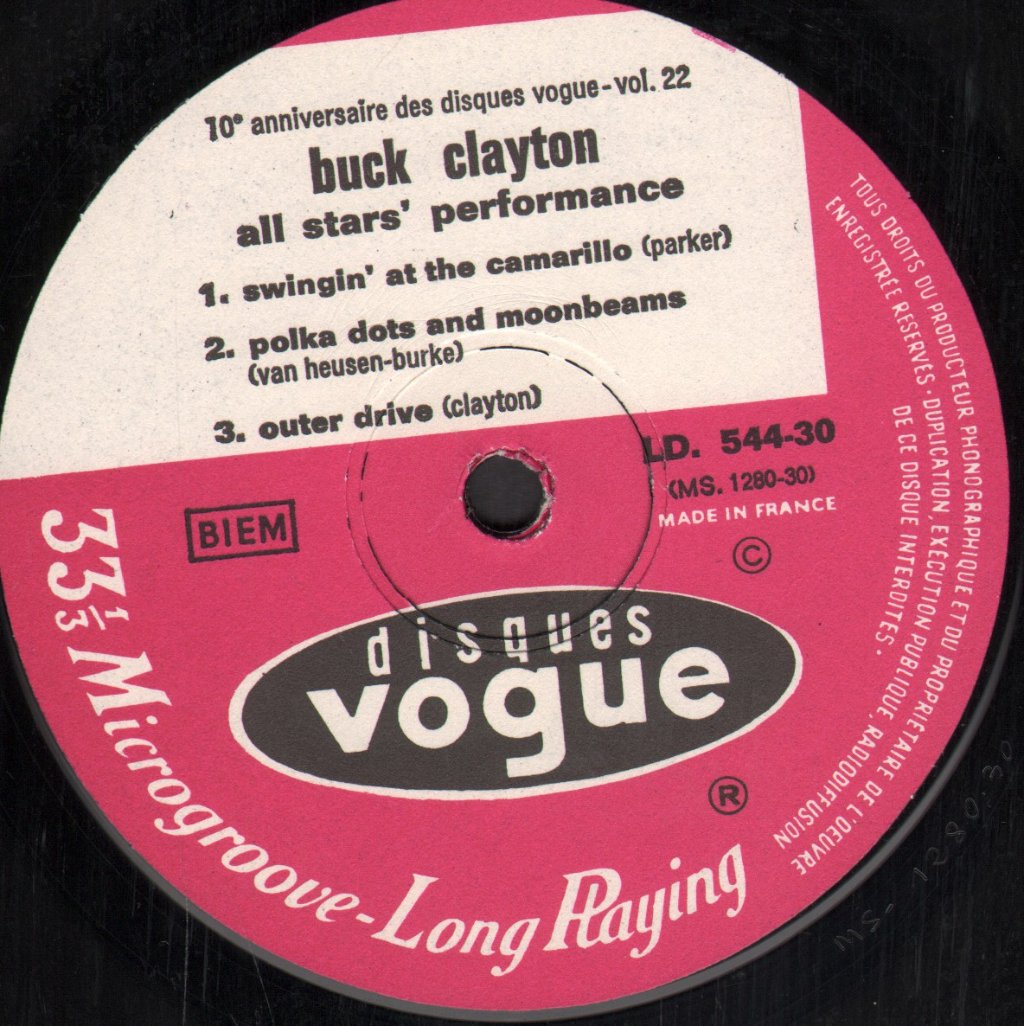 Buck Clayton - All Stars' Performance - Lp