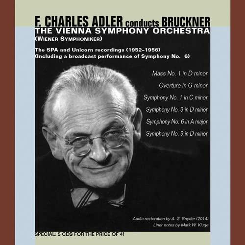 Anton Bruckner - F. Charles Adler Conducts Bruckner - Vienna So (5cd) - Cd Box Set