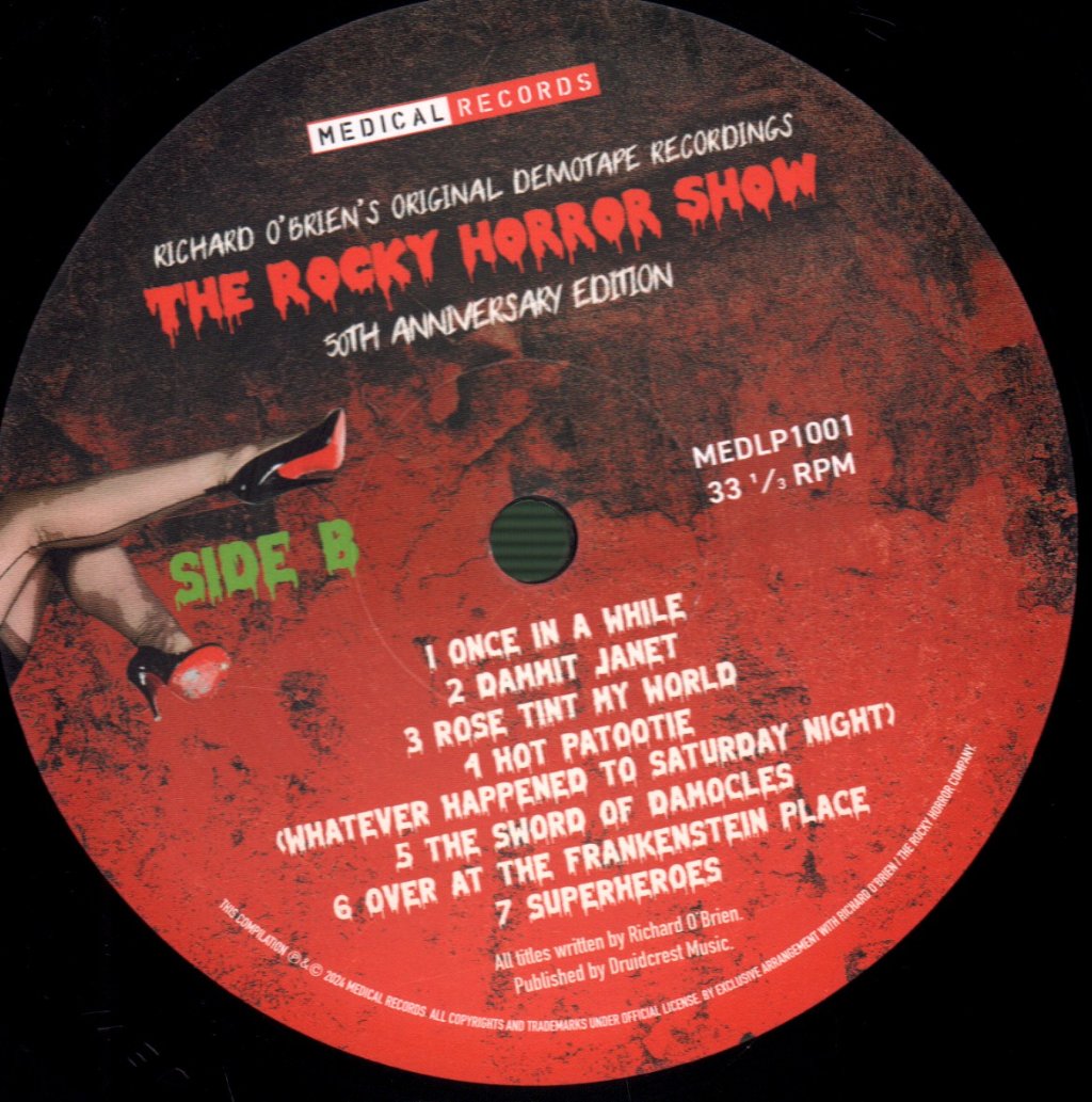 Richard O'brien - Rocky Horror Show (Richard O'Brien's Original Demotape Recordings) - Lp
