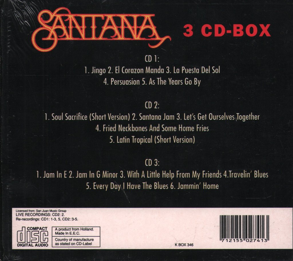 Santana - Santana - Cd Set