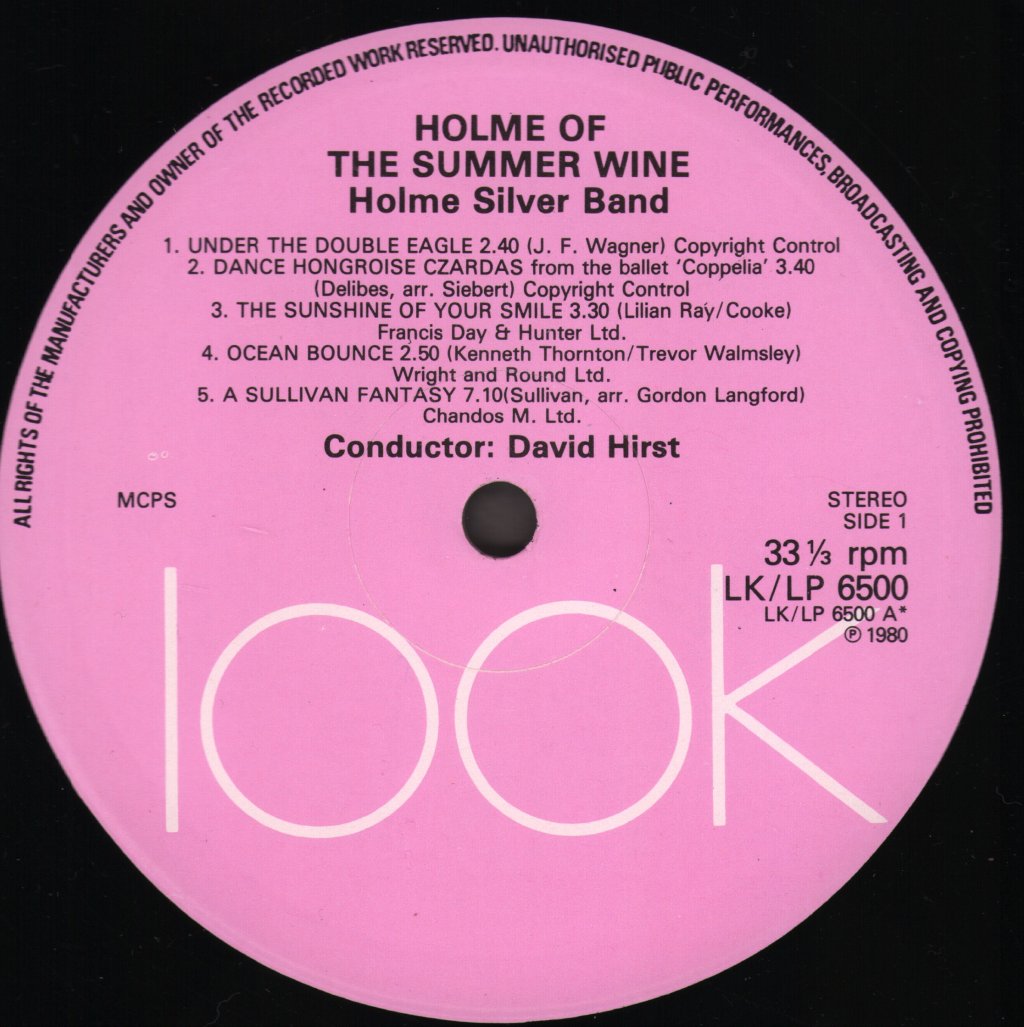 Holme Silver Band - Holme Of The Summer Wine - Lp