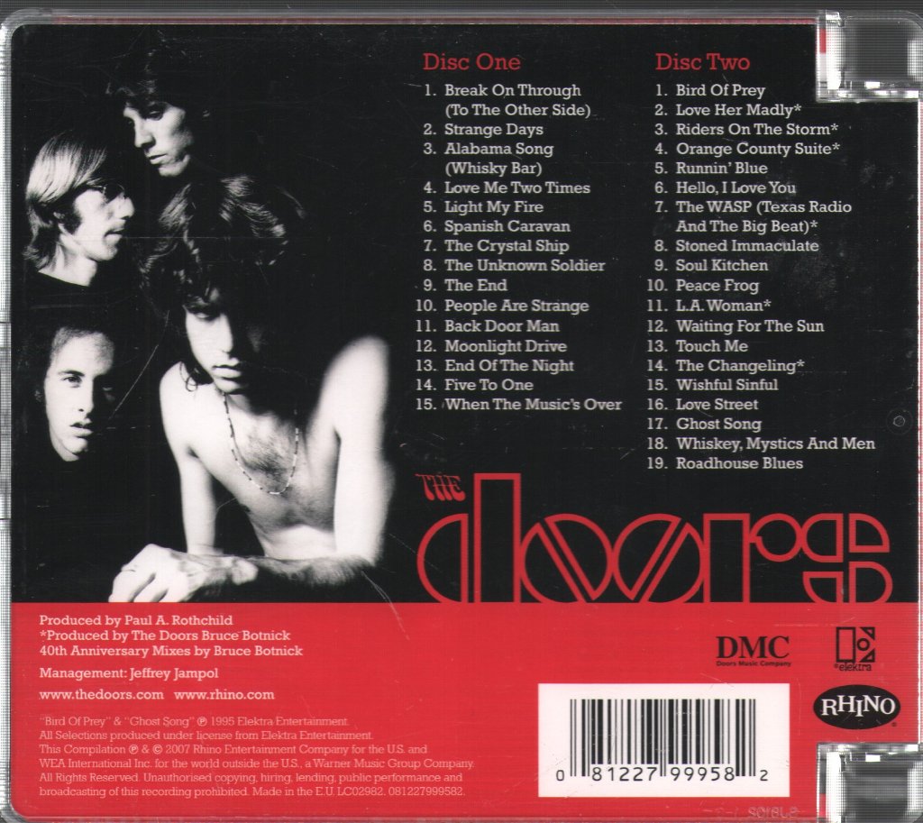 Doors - Very Best Of The Doors - Double Cd