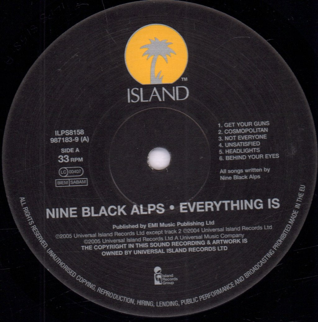 Nine Black Alps - Everything Is - Lp